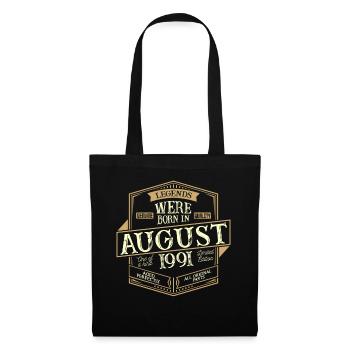 August 1991 Birthday Man - Tote Bag - black - Front