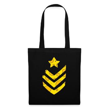 Médaille de l’armée du fromage - Sac en tissu - noir - Devant