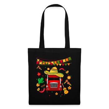Mexikanischer Trucker LKW-Fahrer Mexico - Stoffbeutel - Schwarz - Vorne