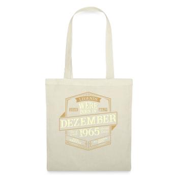 Décembre 1965 Anniversaire Homme - Sac en tissu - nature - Devant