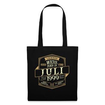 Juillet 1999 Anniversaire Homme - Sac en tissu - noir - Devant