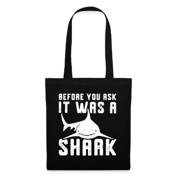 Before You Ask It Was A Shark - Knochenbruch - Stoffbeutel - Schwarz - Vorne