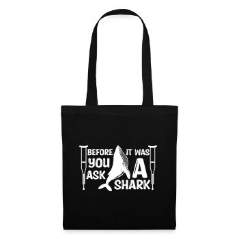 Before You Ask It Was A Shark - Knochenbruch - Stoffbeutel - Schwarz - Vorne