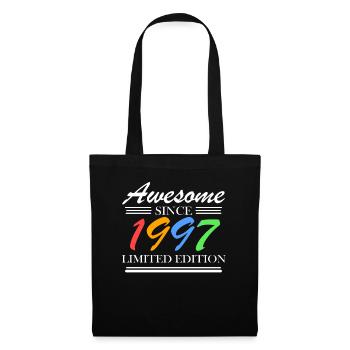 1997 - Jahrgang 1997 - Fantastisch seit 1997 - Stoffbeutel - Schwarz - Vorne