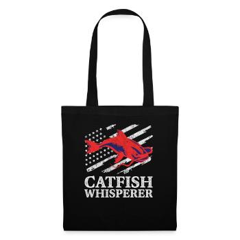Catfish Whisperer - Wels Catfish Hunter - Stoffbeutel - Schwarz - Vorne