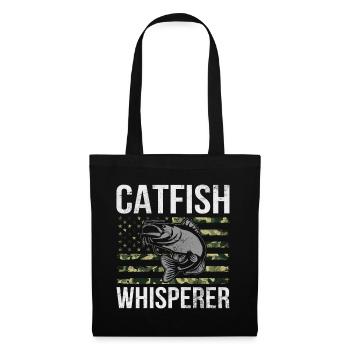 Catfish Whisperer - Wels Catfish Hunter - Stoffbeutel - Schwarz - Vorne