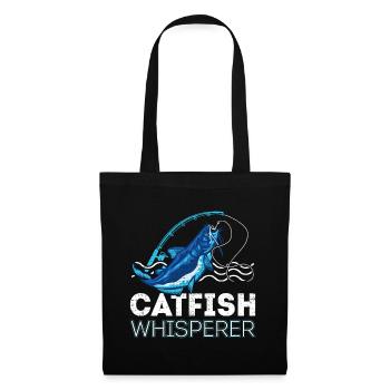 Catfish Whisperer - Wels Catfish Hunter - Stoffbeutel - Schwarz - Vorne
