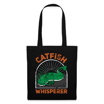Catfish Whisperer - Wels Catfish Hunter - Stoffbeutel - Schwarz - Vorne