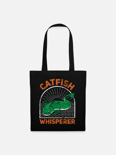 Catfish Whisperer - Wels Catfish Hunter - Stoffbeutel - Schwarz