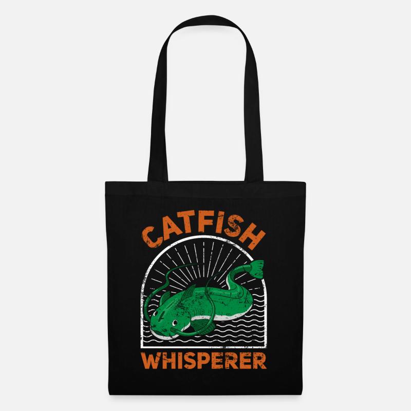 Catfish Whisperer - Wels Catfish Hunter - Stoffbeutel - Schwarz