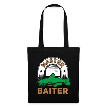 Master Baiter - Wels Catfish Hunter - Stoffbeutel - Schwarz - Vorne