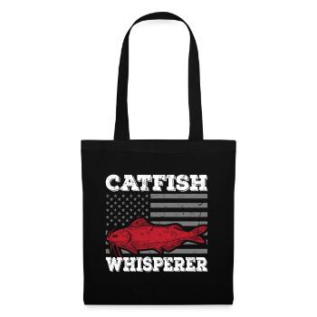 Catfish Whisperer - Wels Catfish Hunter - Stoffbeutel - Schwarz - Vorne