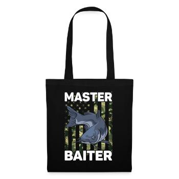 Master Baiter - Wels Catfish Hunter - Stoffbeutel - Schwarz - Vorne
