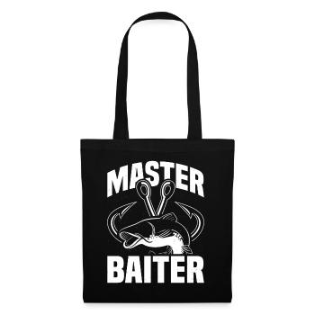 Master Baiter - Wels Catfish Hunter - Stoffbeutel - Schwarz - Vorne