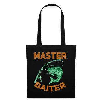 Master Baiter - Wels Catfish Hunter - Stoffbeutel - Schwarz - Vorne