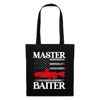 Master Baiter - Wels Catfish Hunter - Stoffbeutel - Schwarz - Vorne