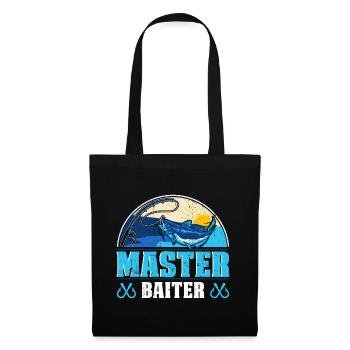 Master Baiter - Wels Catfish Hunter - Stoffbeutel - Schwarz - Vorne