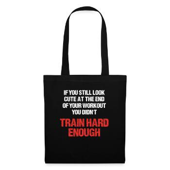 Look Cute n’a pas entraîné assez fort Gym - Sac en tissu - noir - Devant