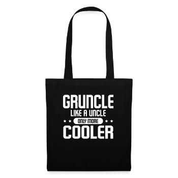 Gruncle Like A Normal Uncle Only Much Cooler - Tote Bag - black - Front