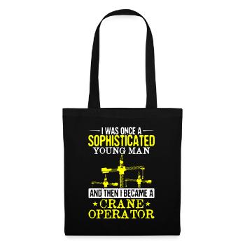 Crane Operator Crane Construction Worker Crane Crane Crane Crane - Tote Bag - black - Front