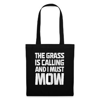 Tondeuse à gazon Jardinage Herbe Appel Mow - Sac en tissu - noir - Devant