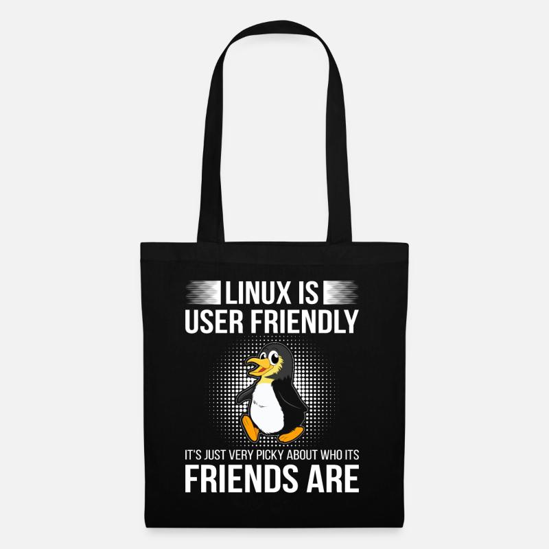 Linux ist benutzerfreundlich - Cloud Computing - Stoffbeutel - Schwarz