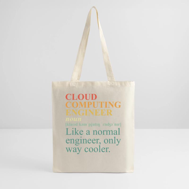 Cloud Computing Engineer Definition Retro Computer Stoffbeutel
