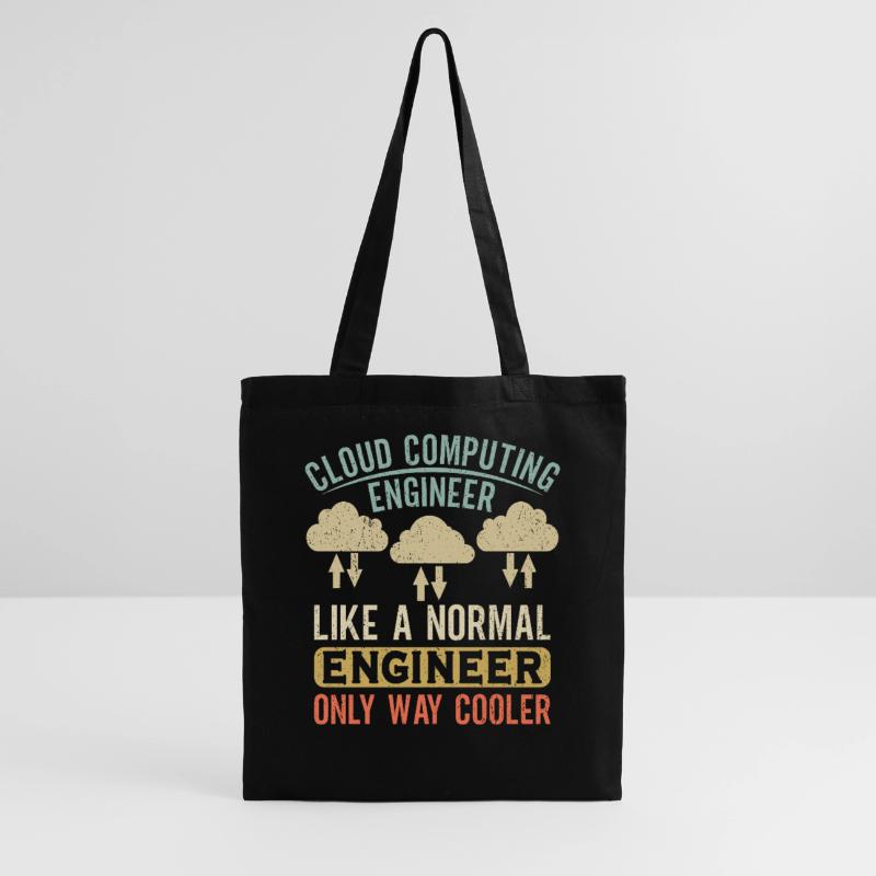 Cloud Computing Engineer Definition Retro Computer Stoffbeutel