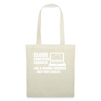 Cloud Computing Engineer Definition Retro Computer - Stoffbeutel - Natur - Vorne