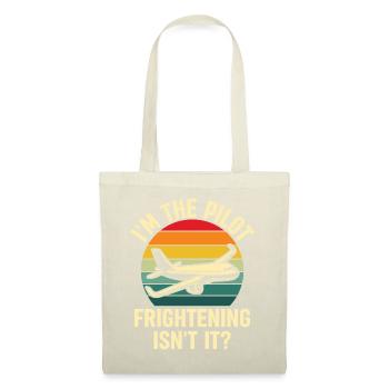 Ich Bin Pilot - Flugkaptiän Passagierflugzeug - Stoffbeutel - Natur - Vorne