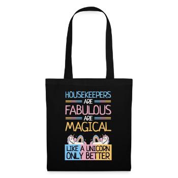 Femmes de ménage Fabuleuse licorne magique seulement mieux - Sac en tissu - noir - Devant