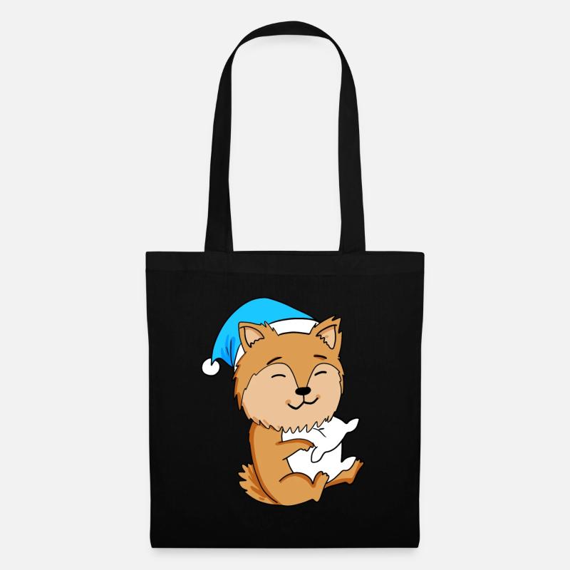 Cane di razza Zwergspitz - Borsa di stoffa - nero