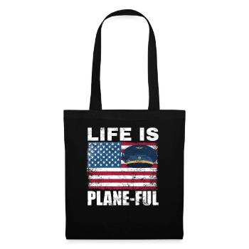 Airline Pilot Aviation Captain Jumbo Jet - Tote Bag - black - Front