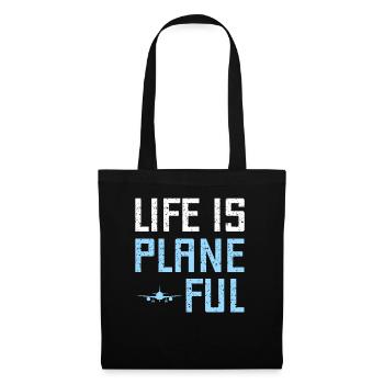 Airline Pilot Aviation Flight Captain Jumbo Jet - Tote Bag - black - Front
