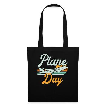 Capitaine pilote de ligne Jumbo Jet - Sac en tissu - noir - Devant