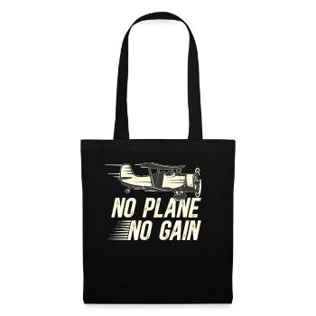 Capitaine pilote de ligne Jumbo Jet - Sac en tissu - noir - Devant