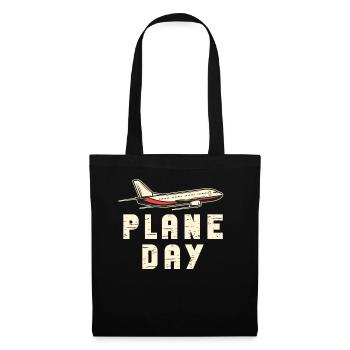 Capitaine pilote de ligne Jumbo Jet - Sac en tissu - noir - Devant