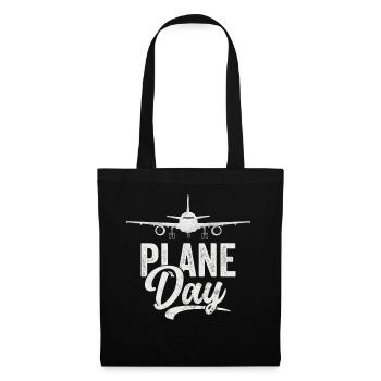 Capitaine pilote de ligne Jumbo Jet - Sac en tissu - noir - Devant