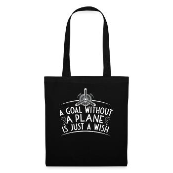 Capitaine pilote de ligne Jumbo Jet - Sac en tissu - noir - Devant