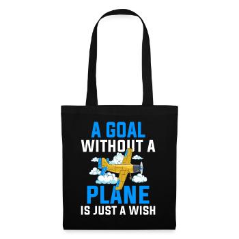 Pilote de ligne Une destination sans avion - Sac en tissu - noir - Devant