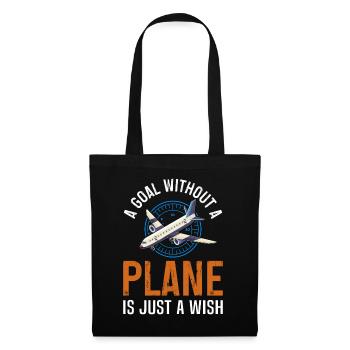 Pilote de ligne Une destination sans avion - Sac en tissu - noir - Devant