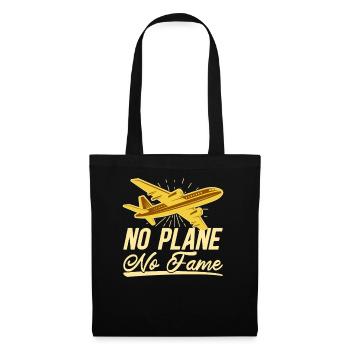 Airline Pilot Aviation Pun für Linienflug Piloten - Stoffbeutel - Schwarz - Vorne