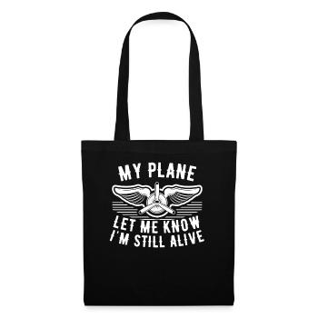 Jeu de mots d’aviation de pilote de ligne pour les pilotes de vol réguliers - Sac en tissu - noir - Devant