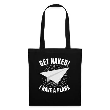 Jeu de mots d’aviation de pilote de ligne pour un pilote de compagnie - Sac en tissu - noir - Devant
