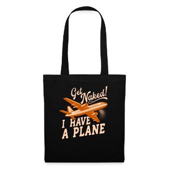 Airline Pilot Aviation Pun for a company pilot - Tote Bag - black - Front