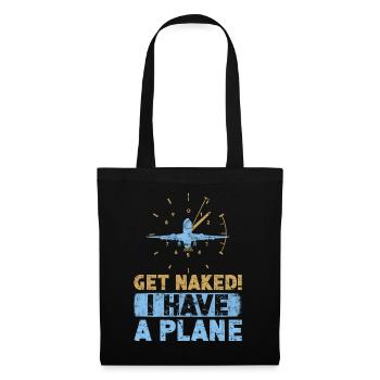 Jeu de mots d’aviation de pilote de ligne pour un pilote de compagnie - Sac en tissu - noir - Devant