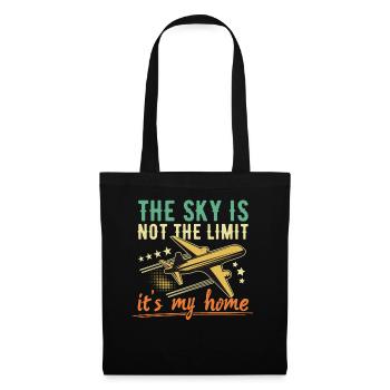 Le ciel n’est pas la limite de l’aviation pilote - Sac en tissu - noir - Devant