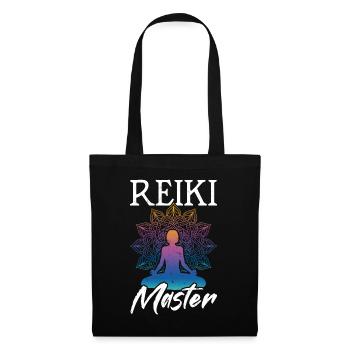 Reiki Master Chakra Energy Yoga Meditation - Tote Bag - black - Front