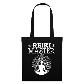 Spirituelle Energie Meditation Reiki Meister - Stoffbeutel - Schwarz - Vorne