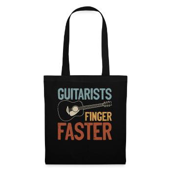 Guitariste Wordplay Humour pour Adultes - Sac en tissu - noir - Devant